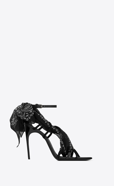 DALLAS Bandana sandals in leather and suede